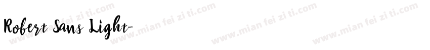 Robert Sans Light字体转换